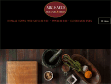 Tablet Screenshot of michaelsfoodandspirits.com